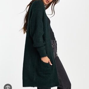 ASOS NWOT Emerald Long Knit Cardigan